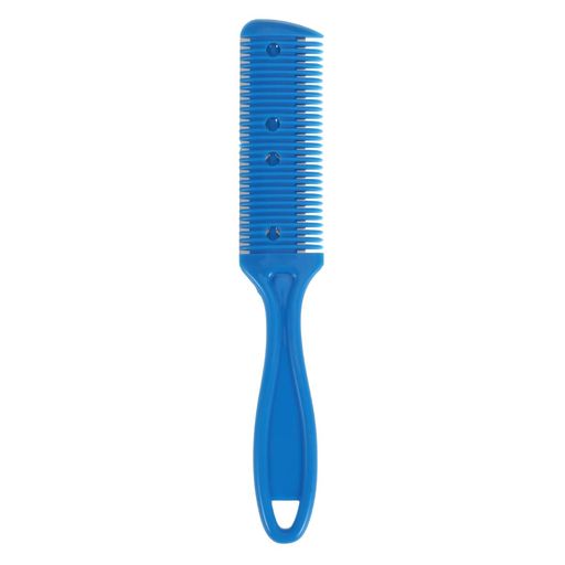 LEDMOMO 両面ヘアカットコーム 17.5Cm ステンレス製ヘアシェイパー付き プラスチック製カットコーム メンズ レディース 短髪・長髪対応 自宅で簡単diyヘアトリマー