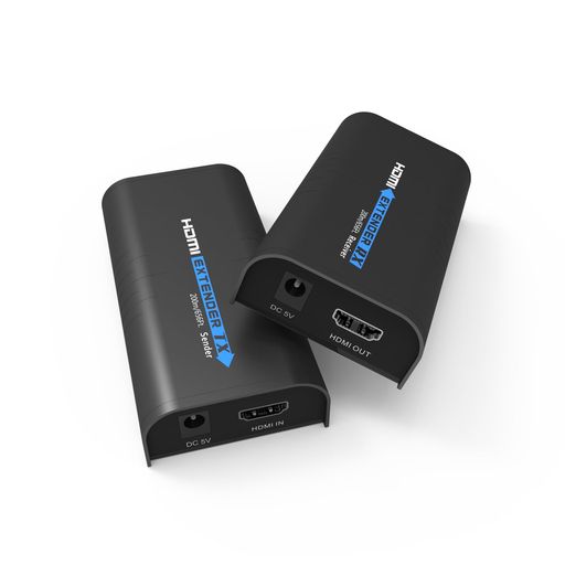 Basicolor HDMIエクステンダー フルHD 1080P@60Hz 160Mロスレス伝送 受信機増設で多数配信可能 Cat5e/6/7 LANケーブル対応 ビデオウエブ会議 屋外大画面スクリーン セキュリティ監視 プレゼン