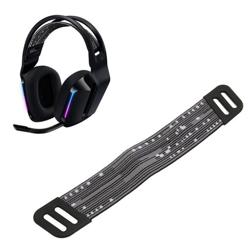 G733 ワイヤレス G335 ヘッドセット用交換用ヘッドバンドストラップ、取り付け簡単、丈夫で耐久性のある、快適な生地 (暗灰色)