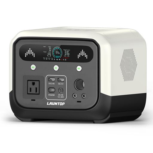 LAUNTOP ポータブル電源 330W 小型 280.8Wh AC100出力 PD60W 3.8kg 家庭用防災