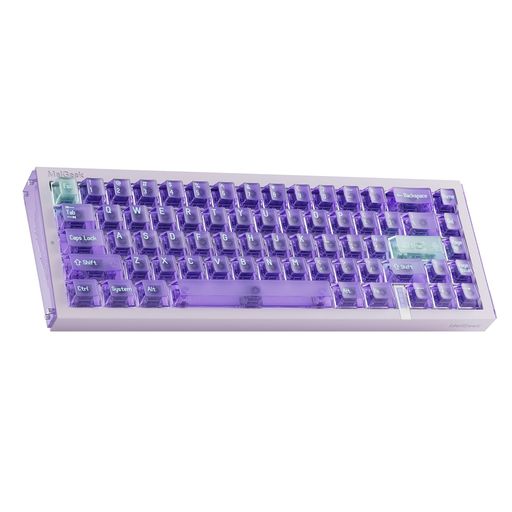 MelGeek REAL67 有線65%磁気スイッチゲーミングキーボード US配列 ラピッドトリガー&スナップタップ 0.01mm単位アクチュエーション調整 5層静音設計 ホットスワップ 1600万色RGB HIVEカスタム マル…