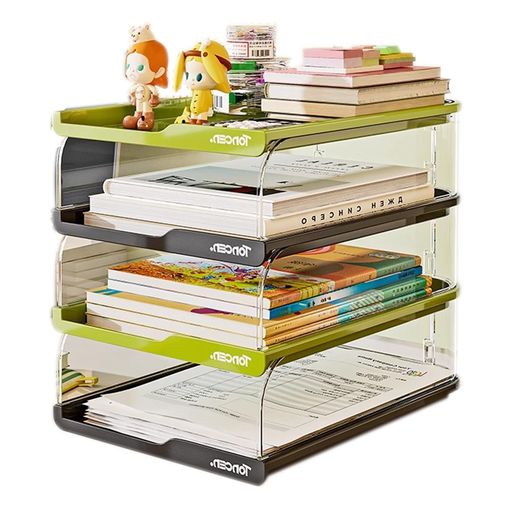 【高品質・安定した積み重ね、強力な支持力】高品質の素材、環境に優しく、臭いがありません。PP+PET素材を採用しており、運送中も机から落ちれも割れにくいです。書類ラックは高品質のプラスチック素材で作られており、安定性と耐久性を確保しています。カードスロットの設計により積み重ねが安定し、カードスロットが固定され、サポート力が均一でより安全です。 【サイドガードを高くして床面スペースを広く】配慮されたサイドガード設計で書類の落下を防ぎ、安心して収納できます。高さのクリアランスが広くなったため、アイテムの取り出しや片付けがより簡単かつ安心になります。ほとんどのドキュメントに適合する適切な間隔。 (使用可能深さは33cm、層高は約8.5cmです)。 【積み重ね可能・大容量・省スペース】組み合わせ自由、段数も自由に調整可能。多層ストレージは日常のストレージニーズを満たします。レターケースは積み重ね可能なデザインを採用しており、ニーズに応じて柔軟に組み合わせることができ、より多くのアイテムを簡単に保管することができます。各層に収納できるアイテムのサイズは24.5x33.2x8.5cmです。書類や本をたくさん収納できます。