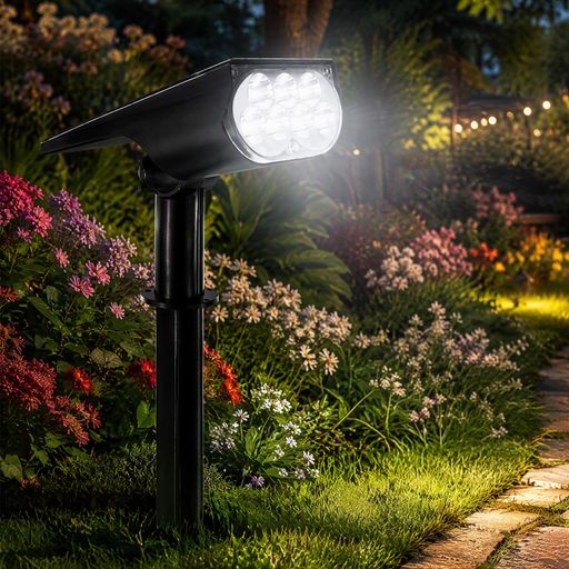 WeiGuoDianZi ソーラーライト 7LED 照樹灯 昼光色 電球色 RGB カラフル グラデーシ...