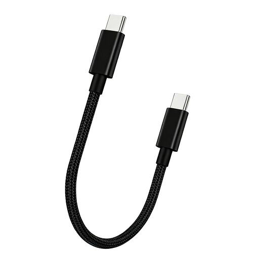 USB Type C ケーブル 0.2m LpoieJunUSB C 3.2 Gen2x2標準、E-Marker搭載、高耐久性ナイロン編み USB 3.2/3.1など下位互換あり