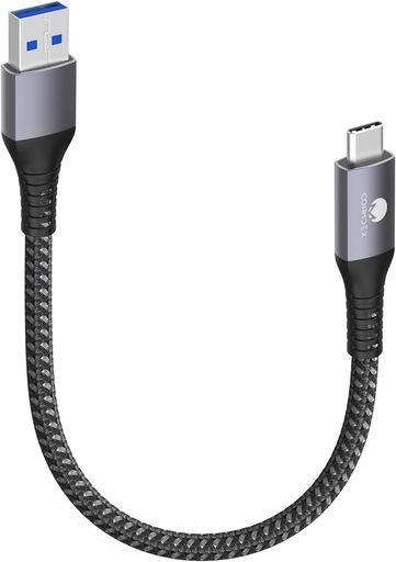 【30CM 1本】USB Type C ケーブル 短い CONMDEX 10Gbps データ転送 Android Auto/CarPlay対応 USB3.1 Gen2 タイプC 高速充電QC/PD3.0対応 USB-A to USB-C