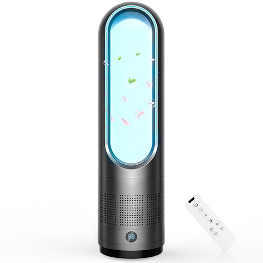 【夏向け・超省エネ設計な羽なし扇風機】弊社の タワーファン は、スタイリッシュなデザインと、羽がないことによる安全性の高さです。通常の 扇風機 に比べると、スペースを取らず見た目もすっきり。扇風機 はDCモーター搭載して、ACモーター搭載より消費電力が少なく、電気代の節約に役立ちます。羽根なし扇風機 の強風モードでも1時間あたりの電気代は0.91円!超省エネ節電の羽根なし扇風機 です。 【DCモーター式パワフルな送風・猛暑対策扇風機】DCモーターをを搭載したGujunfの DC モーター 扇風機 は、ふわりとした微風からビューンと遠くに届く強風まで幅広い風速を実現、最大風速は7.5m/s!また、サーキュレーター はタービンエンジンも採用し、強力なターボエアフローを生成して空気循環を加速します。広範囲に風を届け、非常にパワフルな送風性能。高機能&amp;高性能なタワー扇風機で、暑い時期をもっと快適に。 【8段階の風量調節・一年中使える】羽なし扇風機 は8段階の涼風で、夏の初めから猛暑まで最適な涼風を調節出来て、微風(睡眠風)モード、強風モードを自由に切り替わりできます。