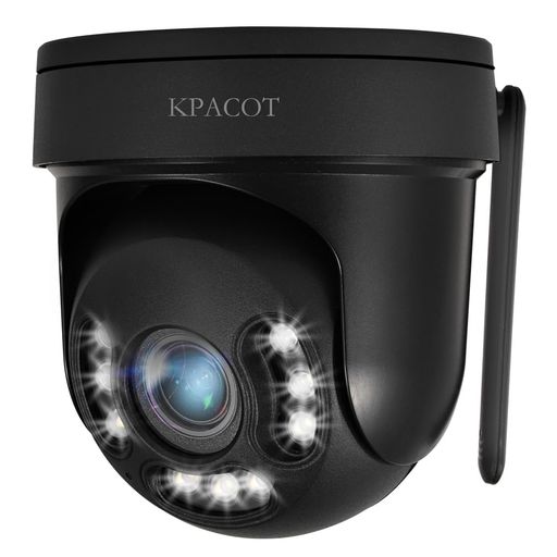 【光学5倍ズーム・自動追尾・夜間カラー撮影】KPACOT ドーム型 防犯カメラ 屋外 ワ...
