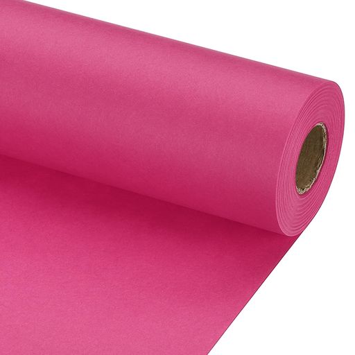 PATIKIL ラッピングペーパー 包装紙 50cm x 18m(59フィート) 無地 クラフト紙 厚手 大判 スタイリッシュ スタイリッシュ 梱包 折り 花束 プレゼント 新年 誕生日 お祝い 手芸用 ダークピンク