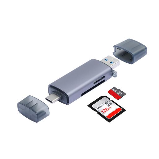  SDカードリーダー Type-C OTG対応 2 in 1 USB3.0 MicroSD 高速伝送5Gbps 対応Androidスマートフォン/タブレット/ノートパソコン/MacBook/Windows PC