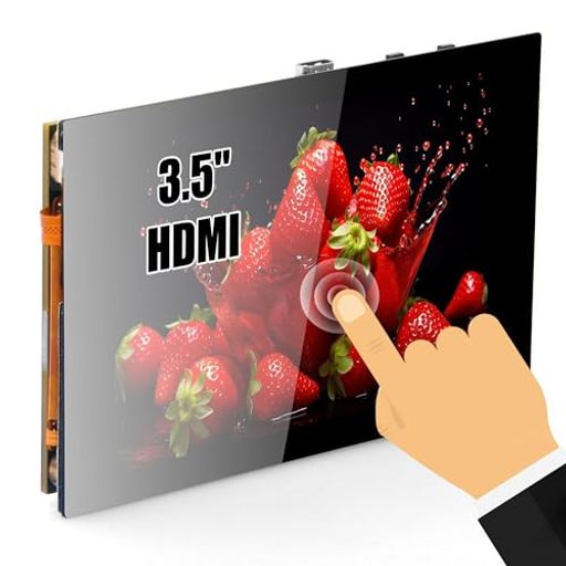 OSOYOO 3.5インチ 静電容量式タッチスクリーンHDMIディスプレイ Raspberry Pi 5、4、3モデルA、B用 PCなど汎用