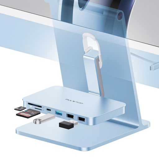 【6イン1 iMacハブ】この2021/2023 iMac用USB Cハブは、USB-A 2.0ポート、USB-A 10 Gbpsポート1つ、USB-C 10Gbpsポート1つ、TFカードリーダー、SDカードリーダーを統合し、さまざまな接続オプションを提供します。 ポートが足りないことを心配することなく、複数のデバイスを同時に接続できます。 【高速転送速度】このiMacは最大10Gbpsのデータ転送速度をサポートし、従来のUSB 2.0よりも10倍高速です。 大きなファイルの転送やデータの同期など、このUSBハブで超高速転送を楽しむことができます。 【iMac M1/M3対応】: iMac 2023アクセサリーは、iMac M1/M3およびStudio Display 27インチと互換性があります。 フックタイプのデザインは柔軟に変更でき、持ち運び可能で軽量です。 iMacハブは、フル機能のType Cポートを備えたノートパソコンをサポートするだけでなく、ハードディスク、マウスなどのUSBデバイスの接続をサポートし、USB2.0デバイスと互換性のあるデータ転送機能を完成させます。