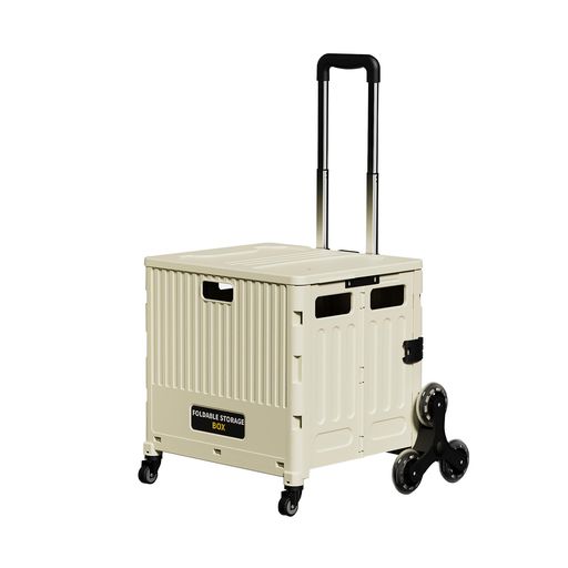 【選べる3サイズ!高耐荷重&amp;フタ付きで座れる設計】本製品はS・M・Lの3サイズをご用意。用途や収納量に応じて最適なサイズをお選びいただけます。耐荷重:70kg。さらに、全モデルにフタ(蓋)付き。このフタは最大75kgまでの耐荷重に対応しており、大人がそのまま座ることも可能です。イベント会場やアウトドア、行列待ちのときなど、椅子代わりにも使える便利な仕様となっています。ご注意ください:Sサイズのハンドルの傾斜角度は調整できません。MサイズとLサイズは上下90°の調整が可能です。 【簡単取り付け&amp;折りたたみ収納で使い】簡単に取り付けできるだけでなく、使用後は折りたたんでコンパクトに収納できます。折りたたみ後のサイズは、輪幅を除くと8.5cmの薄さで、収納場所を選ばず、スリムに収納可能です。4輪含むと幅10cm、8輪含むと幅22.5cmと、用途に応じたコンパクトさを実現しました。また、日本語の取扱説明書が付属しており、組み立て方法や使用方法が簡単に理解できます。さらに、動画ガイドもご提供しており、ステップバイステップで組み立てと使用方法を視覚的に確認できます。誰でも簡単に組み立てができ、すぐにお使いいただけます。