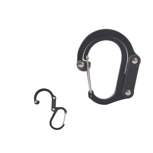 【カラビナ】サイズ:5.84xcm。コンパクトなサイズながら、耐荷重20kgの強力なカラビナです。色褪せにくく、耐摩耗性に優れています。 【素材】アルミ合金製で、滑りにくく、耐久性があり、軽量で持ち運びに便利です。 【360°回転】フックがバッグを支え、360°回転することで重心の変化にも対応します。 【折りたたみ可能】使用しない時は折りたたんで収納でき、省スペースで、ポケットやバックパックのハンドルに掛けることができます。超軽量でありながらしっかりとしたサポート力があり、非常に便利です。 【多用途】キャンプ用品、バッグ、バックパックなど。