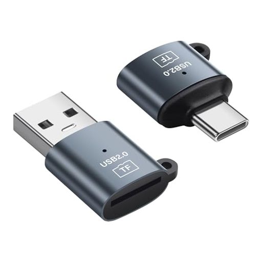 両対応設計で幅広い互換性: このセットにはUSB-AカードリーダーとType-Cカードリーダーがそれぞれ1つずつ含まれています。デスクトップPC、ノートパソコン、スマートフォン、タブレットなど、ほとんどの日常的な電子機器に対応しています。家庭やオフィス、アウトドアでの使用時に、インターフェースの不一致によるお悩みを効果的に解消します。 プラグ&amp;プレイで安定伝送: USB 2.0伝送規格を採用し、画像、動画、音声、書類などのデータを安定して転送できます。追加のドライバーやソフトウェアのインストールは不要です。メモリーカードを挿入するだけで即座に認識され、簡単に操作できます。 超小型サイズ&amp;紛失防止ストラップ付き: コンパクトで軽量なボディは収納スペースを節約します。紛失防止用のストラップが付属しており、バッグやキーホルダーに簡単に取り付けられます。旅行や出張、屋外での撮影時に最適で、紛失の心配がありません。 多様なシーンで安定した読み取り: TF/Micro SDメモリーカードおよび主要なオペレーティングシステムに対応しています。