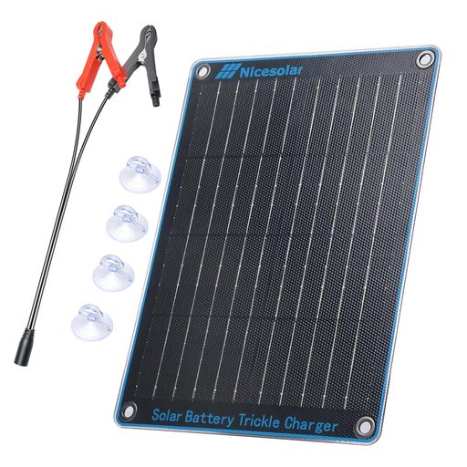 Nicesolar 20W 12V の太陽電池パネル車の電池のトリクルの充電器及び維持装置は車の自動車オートバイのオートバイ
