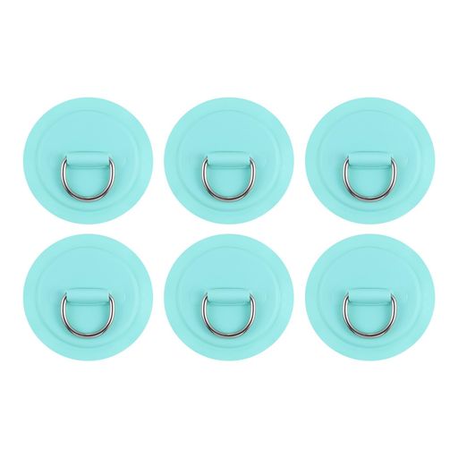 PATIKIL 6個 Dリングパッチ ステンレススチール Dリング PVCパッチパッド 接着剤な...