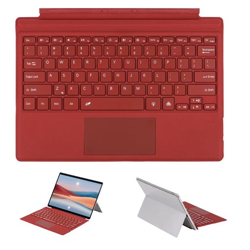 星(塗り潰し)Surface Pro 7/6/5/4/3 にも完全対応しています! 星(塗り潰し)普通のPCと同じく丁度いい快適なタイピング感となり、静か、快適、滑らかなタイピング感を実現します。 星(塗り潰し)大きくなったタッチパッドは、非常に快適でな カーソル操作を実現しています。 星(塗り潰し)バックライト付きですので、暗い場所でも安心して入力可能です。 星(塗り潰し)マグネット式吸着、Bluetooth搭載で煩わしいケープル配線は不要、すぐにタイピングを始められます。星(塗り潰し)日本語の説明書は付属しません。