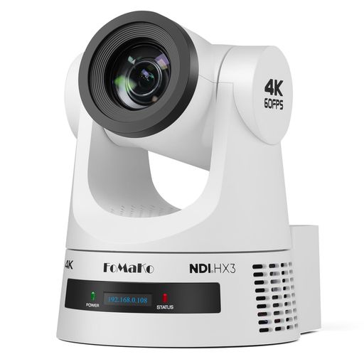 【4KP60対応】FoMaKo NDI|HX3 PTZカメラ AI自動追尾 20倍光学ズーム hdmi USB録画対応 3G-SDI|K600NW