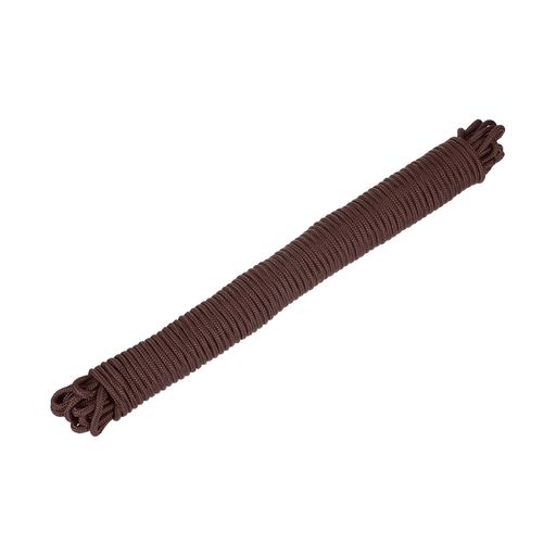 Rebower 1本 コーヒー色ナイロンロープ 1/4”x98ft 頑丈なブレードコード ポリプロピレンロープ ユーティリティコード,[キャンプ用 結束用 固定用 係船用 屋内・屋外使用]