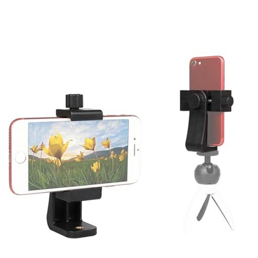 【多機種対応】クリップの幅は55mm - 105mm間に調節可能で、各機種のスマホに対応できます。 【360°回転】360度回転の設計は、お好みの角度を調整することができます。撮影もOKで、お好きな角度で写真やビデオを撮ることができます。 【簡単な調整】2本のつまみネジのつまみを回して、フォンクリップの向きと幅を調整します。スマホ を ホルダ から取り外すことなくタテ/ヨコ/斜め どの方向でも使用可能です。 【軽量コンパクト】ポケットに収まるほど小さくてコンパクトサイズ,スマホホルダ一三脚 アタッチメント ,旅行、ハイキング、キャンプ、パーティーなどに撮影して、一人も撮られます。 【1/4ネジ穴が付いて】三脚、一脚、スタビライザー、またはユニバーサル1/4インチネジを備えたその他の撮影装置に取り付けることができます,360°回転 角度調整 三脚 一脚 用 スマホホルダー,ミニ三脚などと組み合わせる事でスマートフォンでも安定した撮影が可能です。自撮り棒と組み合わせてセルフ撮影にも使用できます,スマホホルダ一三脚用 三脚 アタッチメント。 大量の注文が必要なお客様は、カスタマーサービスに連絡してください。