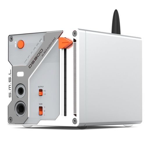 卓越的なハイレゾオーディオデコード:先進的なXMOS XU-316プロセッサーとESS ES9039Q2M DACを搭載したDS300は、32ビット/768kHzまでのPCMおよびDSD512までのDSDエンコーディングをサポートし、卓越したサウンド品質を実現します。さらに、MQA-CDを含む完全なMQAデコードを特徴とし、音楽愛好家からプロフェッショナルな用途まで、スタジオ級のオーディオ性能をもたらします。 LDAC &amp; aptX HD対応 ハイエンドBT:Qualcomm QCC5125 BTチップを搭載し、LDAC (24ビット/96kHz)、aptX HD、AAC、SBCコーデックをサポートすることで、優れたワイヤレスオーディオ伝送を保証します。対応デバイスと組み合わせれば、純粋でロスレスのリスニング体験をお楽しみいただけます。 高出力デュアルヘッドホン出力:6.35mmシングルエンドと4.4mmバランスの両ヘッドホンジャックを装備し、最大3000mWx2 (16Ω) のパワフルな出力を提供します。
