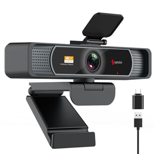 Angetube 4K Webカメラ UHD 800万画素 120°広角会議用カメラ1080P@60FPSウェブカメラ PC用