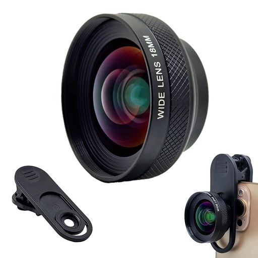 FotoZ クリップオン広角レンズ 0.75倍 歪みなし iPhone & Android用