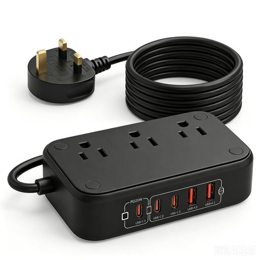 [1台8役 イギリス/BFタイプ変換・電源タップ] 海外のBFタイプコンセントに対応し、日本の電気製品がそのまま使用できるよう変換します。3つのAC差込口と5つのUSBポート(3つのType-C + 2つのUSB-A)を搭載し、最大8台の電子機器を同時に充電可能です。対応国・地域:イギリス、アイルランド、シンガポール、香港、マカオ、マレーシア、ドバイなど。旅行時にいくつも充電器を持ち歩く必要がなくなります。日本国内での使用は許可されておらず、海外での使用のみ許可されています 【最新GaN技術&amp;20W PD急速充電】 第5世代GaN(窒化ガリウム)技術を採用し、コンパクトなサイズを維持しながら高出力・高効率な充電を実現しました。USB-Cポートは20WのPD急速充電に対応しており、スマートフォンをわずか30分で0%から50%までスピーディーに充電します。出張や旅行中の限られた時間でも、デバイスを素早くフル活用できます。 【コンパクト設計&amp;クルーズ船持ち込み対応】 かさばらないコンパクトな設計(約12x6.8x3.5cm)で、スーツケースやバックパックのわずかな隙間にすっきり収納できます。