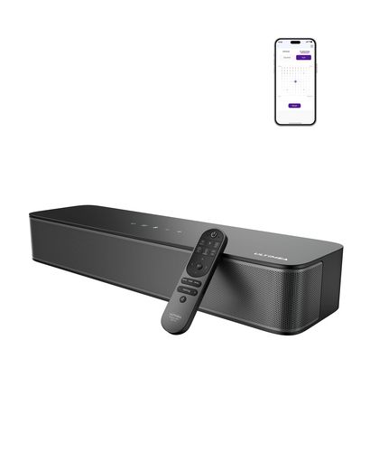 ULTIMEA サウンドバー サブウーファー内蔵 132W 2.1ch 光/AUX/ BT5.4 ブラック Poseidon M20 Pro