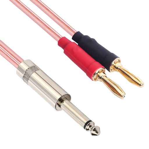luxferre バナナ 6.3 mm 変換 スピーカーケーブル バナナ ケーブルは6.35mmモノラルジャックとバナナを持つ機器の接続に最適なバランスケーブルです。この6.35mm バナナ 変換 オーディオ 延長ケーブルはマイク/アンプ/オーディオシステム/スピーカーや各種音響機器などに対応オーディオ ケーブル 延長コードです 24K金メッキ処理を施したバナナ 端子を採用し、さびに強く、経年変化による信号劣化の心配が少ない、信号のパフォーマンスを向上させます。金メッキ処理を施したのバナナ ジャックを採用し、伝送ロスを最小限に抑えます。導電性に優れています。10000回以上の挿入と取り外しに耐えることができます 6.5 mm バナナ 変換 ケーブルは高純度の無酸素銅(Oxygen Free Copper)6N OFCで信号を高速安定伝送することを確保できて、高音質も確保しています。
