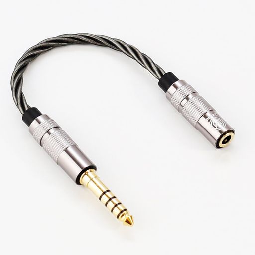 【川木】 4.4mm (オス) to 3.5mm (メス) 変換ケーブル 4.4mm 5極 バランス 変換 ステレオミニプラグ を 4.4mm端子へ 接続 【M60A】