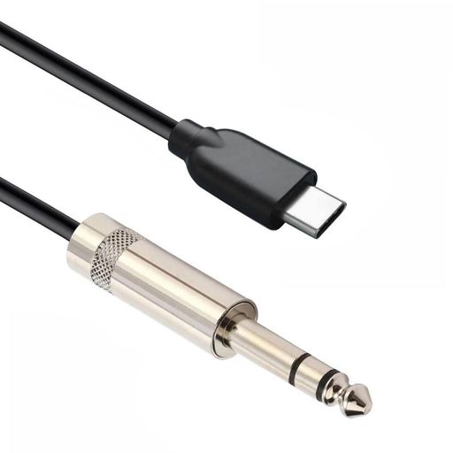 ipovoq type c to 6.35 mm 変換 usb c 6.3 mm 変換 ケーブル スピーカー ケーブル type c 6.3 mm 延長 コード 6.35 mm trs 3極 フォン プラグ usb c 6.35 mm 変換