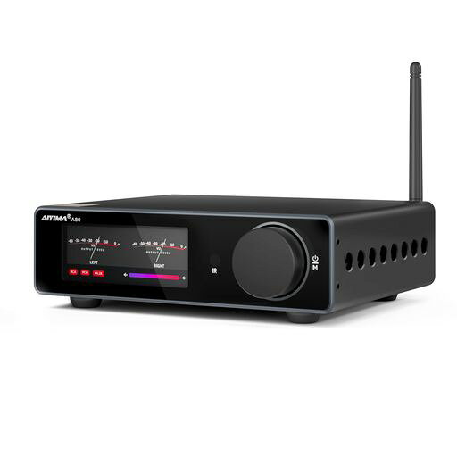 AIYIMA A80 【更新バージョン】 TPA3255デコードアンプHIFI 2.0チャネルQCC 3034 Bluetooth 5.1パワーアンプ 300W*2 (4Ω) ステレオアンプ PFFB