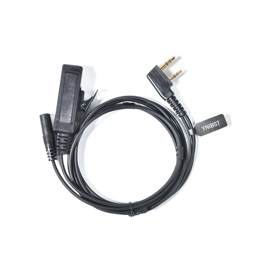 YNIBST ケンウッド対応 Baofeng対応 タイピン型マイクロホン タイピンマイク 3.5φイヤホンジャック付き クリップ搭載