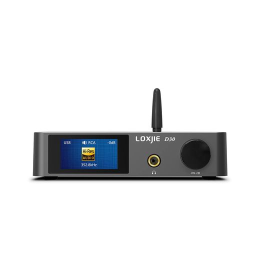 LOXJIE D30 2024 DAコンバーター & ヘッドホンアンプ 一体型 「ES9039Q2M」DAC搭載/Bluetooth 5.1対応/ MQA・ハイレゾ・DSD音源対応/高性能ヘッドホンアンプ付き 光 同軸 OTG USB DAC