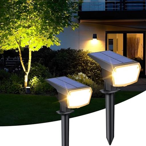 駐車場、ガーデン、花壇、公園、玄関、防犯ライトなどとして様々なシーンで大活躍 【59LEDs・角度調整でき】ソーラーライトはコンパクトで十分な明るさ、風景に溶け込んでいます。弊社のledソーラーセンサーライトは電球色の59灯超高輝度LEDチップを搭載して、日光を色々な角度から受けられる様に120°まで回転することができ、革新的な120°のビーム角で、より広い照射範囲に達することができます。ソーラーバネルで直射日光を吸収し自動蓄电、夜間は自動的に点灯します。電気代もかからず省エネでエコ! 【より高い太陽光の交換効率】30%以上高転換率のソーラーパネルを搭載します。庭園灯のリチウムイオン電池1800mAhを搭载して、昼で8~10時間のフル充電後で、夜になると低輝度照明には最大照明18時間使用可能です。庭 ライト ソーラーがお庭を照らす持続可能な一晩中使えて、屋外 照明に最適!【ご注意】冬場、曇りや雨が続く日などの天候により、ソーラーライトの温度差し込みでは点灯時間が短くなる場合があります。建物の裏側や木陰などに設置したり、充電したりしないで、商品がフル充電されない可能性があります。