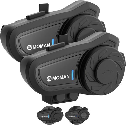 【ライダー2人用1000mインターコム】Moman H2 Pro(New ver.)バイクヘルメットインターコムを使用すると、最大1000mの範囲で仲間のライダーと途切れることなくチャットできます。スキー、パラシュートなど、さまざまなアウトドアアクティビティに対応しています。 【クリアなチャットのための高品質サウンド】Moman H2 Pro(New ver.)バイクヘッドセットの40mm大型スピーカーを体験して、最高の音楽と通話品質を実現してください。DSPとCVCノイズ抑制技術で強化されているため、高速でもノイズのない走行を楽しむことができます。 【ワイヤレス5.1とスムーズなコントロール】最新のワイヤレステクノロジー5.1を搭載したH2 Pro(New ver.)バイクインターコムヘッドセットは、直感的な内蔵ノブを介して、ハンズフリー通話、AI音声アシスタント、音楽共有などを簡単に実現します。 【全天候に対応】IP65防水外装と-20〜50°Cの動作温度範囲で設計されたMoman H2 Pro(New ver.)バイクインターコムシステムは、雨、嵐、雪など、最も過酷な気象条件に耐えることができます。