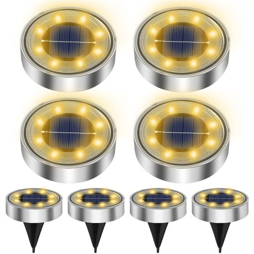 【太陽光発電パネル・省エネ】このソーラーライトは、ソーラーパネルによる太陽光で自動充電し、太陽エネルギーを電気に変換してくれます。太陽光の転換効率は高くて太陽の下で4〜6時間充電で、6〜12時間の連続照明できます。太陽光で充電なので電気代ゼロです。 【360°照明】弊社の太陽光ledライトは高輝度 LED ライトビーズを内蔵し、明るい照明を提供します。8個高品質LEDが揃え、360°全方向を照らせ、照明範囲は広いです。電球色が明るくて高級感が高めております。 【IP68防水】屋外ledソーラーライトはIP68防水防塵仕様で、雨やホコリにも強いの設計で、どんな天候でも使用できます。 【ステンレス製】このガーデンライトは高品質のステンレス鋼材が採用されており、長年水に触れても錆びず、強度が強くて防錆性と耐圧性に優れています。 【様々なシーンに対応】このソーラーライトはガーデン、玄関、庭先、歩道、芝生、防犯照明などの屋外照明に理想的な選択です。景観がワンランクアップします。