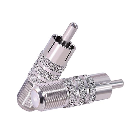 コネクタタイプ:F型メス(ホール)- RCA型オス(ピン)変換アダプタ。F型同軸ケーブル右向き二重線矢印RCAピンプラグに変換するアダプターです。 コネクタ材質:優れた接続性を実現する純銅(合金ではありません)。表面処理:ニッケルメッキ。インピーダンス:50Ω、低損失。 高品質:F型メス- RCA型オス変換アダプタは、信号伝送における低損失と優れた導電性を実現します。高品質のアダプター信号の伝送が失われていないことを。 アプリケーション:テレビ、モニター、DVDプレーヤー、ホームシアターシステムなどのオーディオおよびビデオアプリケーションに最適です。 パッケージ内容:パッケージ内製品2個入り、F型メス- RCA型オス変換アダプタ2個、ご購入前に、お使いのデバイスのコネクタの種類をご確認ください。