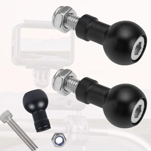 【商品規格】:2セットあります。1セットは、17mmボールヘッドx1、M6ねじx1、M6ロックナットx1を含んでおり、1セットの重量は約15gです。 【材質】:アルミニウム合金、ステンレス鋼。軽量で持ち運びに便利で、丈夫で耐摩耗性で腐食に強い。カメラを支えるのに十分な頑丈さがあります。 【簡単に角度調整】17mmの拡張ボールヘッドを使用することで、360度回転が可能なボールヘッドで、撮影の角度や位置を簡単に調整、撮影に幅広い自由度と柔軟性が与えられます。理想の構図を瞬時にセットアップ。 【簡単取り付け】M6ネジ設計により、カメラ機材をしっかり固定しながらも素早く取り付け・取り外しが可能で、安定性が高くブレを防ぎます。 【幅広い用途】:17mm拡張ボールヘッドとM6ネジ設計により、三脚、自撮りハンドル、バイクマウント、携帯電話ブラケットなど幅広いアクセサリーに取り付け可能。カメラの安定化だけでなく、サイクリング、ボート、車など多様なシーンで活用できます。