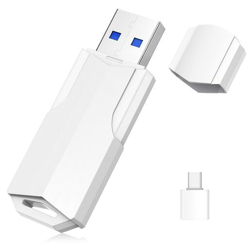 USB 3.0 ハイスピード転送‌:USB 3.0 フラッシュドライブは、最大 ‌70MB/s‌ の読み取り速度を実現し、‌USB 2.0 および USB 1.1 と下位互換性‌があります。これにより、データを高速で転送可能です。 付属の ‌USB-C アダプタ‌も ‌USB 3.0 ポート‌を搭載しています。 ‌プラグアンドプレイ‌:USBメモリを挿入するだけで、複数のデバイスや場所間でのファイル保存・バックアップ・転送を即時に開始可能です。Windows OS、PC、ノートパソコン、テレビ、カーナビ、オーディオ機器など、幅広い機器に対応しています。 幅広い互換性‌:A+グレードチップ‌を搭載したUSBドライブは、信頼性の高い高速データ保存・転送を実現します。Windows (11/10/8/7/Vista/XP/2000/98/ME/NT)、Linux、Mac OS、Chrome OS、Macコンコンピュータ、ノートパソコン、テレビ、カーナビ、カセットプレーーヤーなど、多様な機器に対応。 便利なLEDインジケーター‌:接続時にLEDが‌点灯‌し、ファイル転送中は‌点滅‌します。