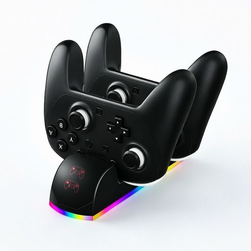 【Switch 2 Pro専用設計】Switch 2 Pro用2-in-1充電ドックに対応しています。本製品はSwitch 2 用Proコントローラー専用に設計されており、マグネット式接続を採用しているため、すぐに使用でき、コントローラーの寿命を延ばすことができます。さらに、高品質な素材を使用しており、耐摩耗性に優れ、破損しにくく、長期間にわたってご使用いただけます。 【高効率充電&amp;一体型】Switch 2 Pro用を2台同時に充電可能!充電速度が速く、待ち時間を短縮し、素早く電力を補給できるため、プレイヤーはいつでもゲームに没頭でき、コントローラーのバッテリー切れによるゲーム体験への影響を心配する必要がありません。コンパクトで使いやすく、一体型デザインを採用しているため、余分なスペースを必要とせず、簡単に収納・充電が可能です! 【自動吸着&amp;充電保護】Switch 2 Pro専用充電器は自動吸着式で、コントローラーを充電ドックに近づけるだけで自動的に吸着し、充電が開始されます。