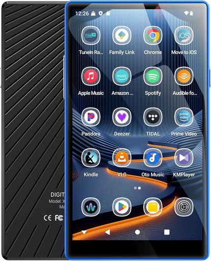 MECHEN5インチMP3プレーヤー128GBTFカード付きAndroid13音楽プレーヤーWIFIBluetooth搭載ミュージックプレーヤー4GB+32GB内蔵多機能MP4プレーヤー1080pHD