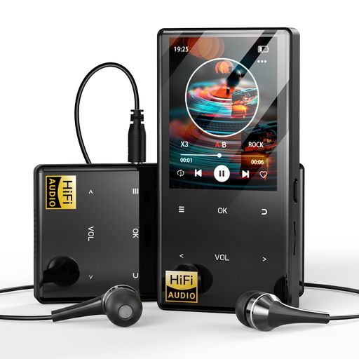 MP3プレーヤーHi-Fi【2026年最新Bluetooth5.3&72時間連続再生】MP3プレーヤー128GB拡張可能HIFI音楽プレイヤー録音/FMラジオ多機能ポータブルオーディオプレーヤーType-C充電軽量音楽プレーヤー
