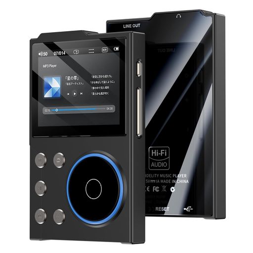 ハイレゾ対応HiFiロスレス音質MP3プレーヤーBluetooth5.464GB大容量(最大256GB拡張可能)