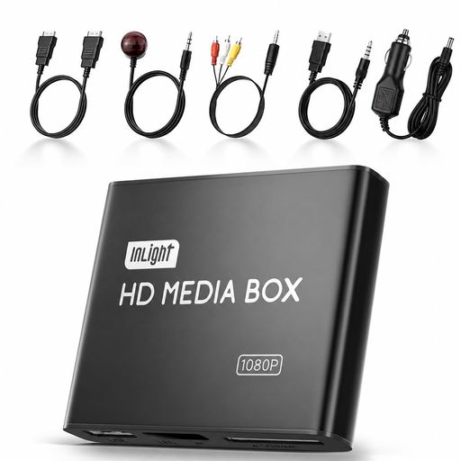 4Kメディアプレーヤー フルHDH.265/HEVC/VP9対応 外付けHDD/USB/SDカード 直接再生 多形式対応 (MKV/MP4/AVI/RM) コンパクト 付属HDMI AV 赤外線リモコン延長ケーブル 日本語化 家庭用mp4プレーヤー