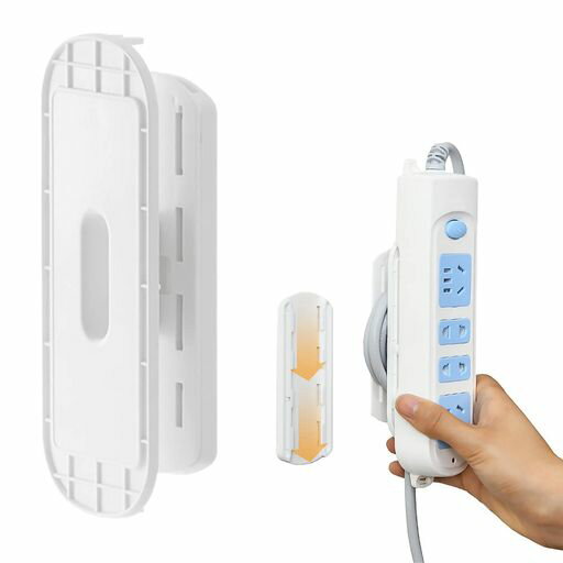 乐天商城 - 電源タップ固定ホルダー1個セット壁掛け電源コード電源タップ固定挿入タイプ移動可能取り付け簡単穴あけ不要配線収納コンセント固定ホルダー延長コード固定ホルダー収納整理再利用…
