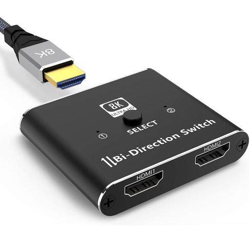 🔺【HDMI 切り替え器・2入力1出力・双方向】このHDMI切替器は2入力右向き二重線矢印1出力、1入力右向き二重線矢印2出力(2台の出力デバイスから1台を選択して映す可能)双方向に画像や音声の切り替えを機能します。(ご注意:1入力2出力の場合2台の出力デバイスを同時に映すことは非対応。) 🔺【8K@60Hz 高解像度・高精細な画質】このHDMI セレクターは最新のHDCP2.3チップを搭載し、最大48Gbpsの転送レートおよびすべてのHDMI標準との下位互換性を提供しますので、8K@60Hz、4K@120Hz及び下位の解像度で映像出力をサポートします。また、ドルビー、HDR10、eARC、HDCP 2.2&amp;2.3、dts-hd Master Audio、DTS:Xなどのオーディオの同期、3D映像・HDオーディオにも対応し、遅延やちらつきなく、高精細でスムーズな映像を楽しめます。 🔺【対応機種】HDMI 切り替え器の入力はPS5、PS4/pro、PS3、NintendSwitch、XBox、Fire TV、ラップトップ、TV BOX、Blu-Ray DVDプレーヤーなどに対応。
