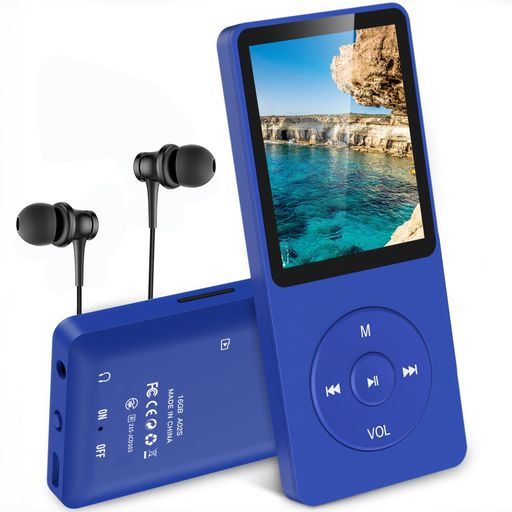AGPTEK MP3プレーヤー 音楽プレーヤー HIFI 超軽量 16GB内蔵 128GBまで拡張可能 ボタン操作 音楽プレーヤー 40時間再生 ロスレスサウンド FMラジオ ダイレクト録音対応 アラーム 操作簡単 小型