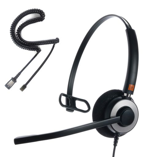 樂天商城 - IPDIPH-160プロフェッショナルモノラルノイズキャンセリングヘッドセット、オフィス/コールセンター用U10Pケーブル付き、NEC、NTT、日立、中与、岩津、東芝、沖、富士通、AvayaPolycom
